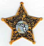 Calhoun County, Florida  S.O.  Badge Patch  (Gold, Light green seal)